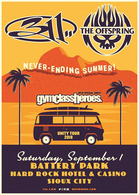 311 & THE OFFSPRING SPECIAL GUESTS: GYM CLASS HEROES - NEVER-ENDING SUMMER TOUR