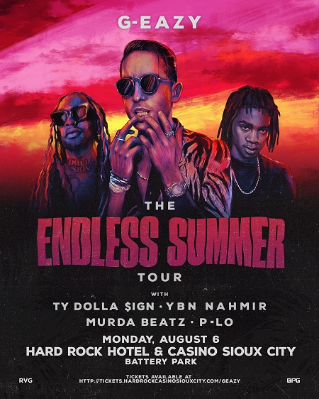 Tickets | G-EAZY - THE ENDLESS SUMMER TOUR | Hard Rock Hotel